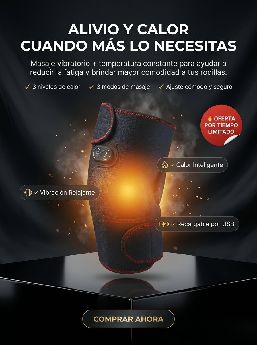 🔥 ThermoFlex Pro™ 🦵 Alivio, calor y confort cuando más lo necesitas.