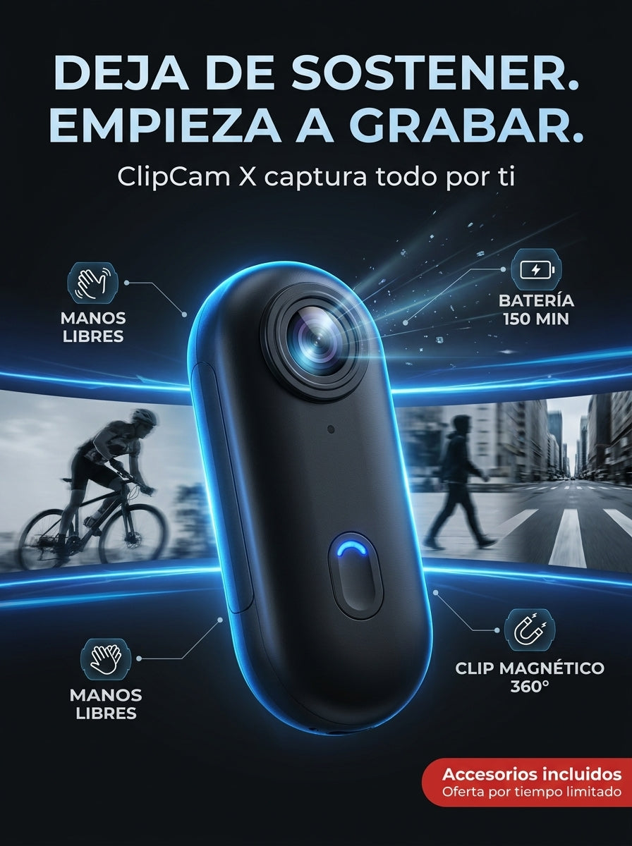 ClipCam X 📹 Graba sin usar las manos