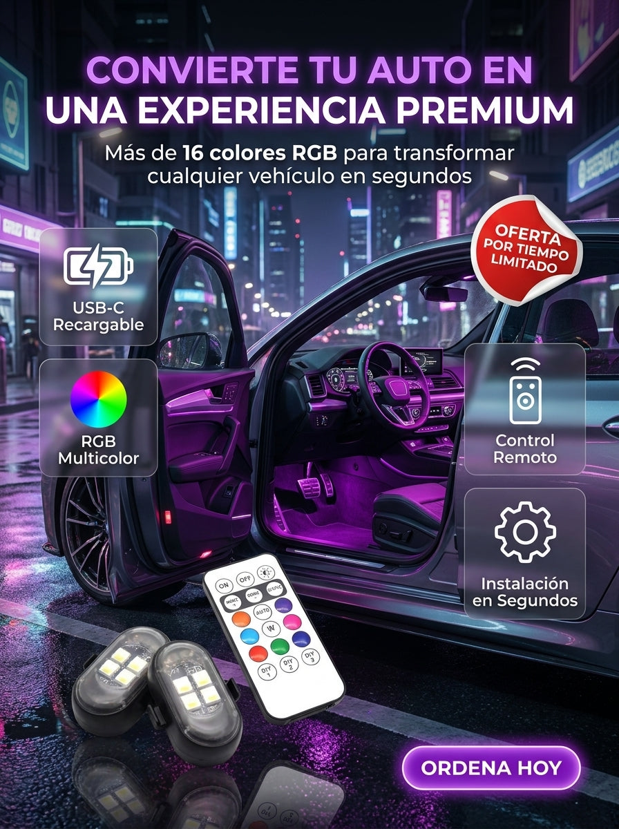 ✨🚘 AuraDrive RGB™ | Ilumina tu presencia